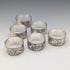 Antique British silver plate napkin rings, set of 6